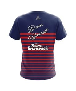 Alternative view of Brunswick Dom Barrett Red Stripes CoolWick Bowling Jersey
