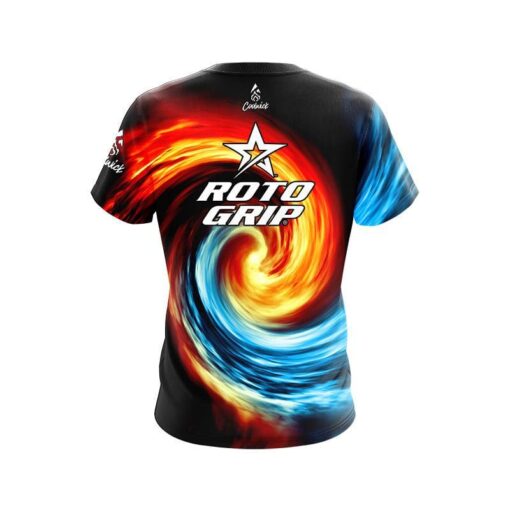 Roto Grip Fire and Ice Vortex CoolWick Bowling Jersey - Image 2