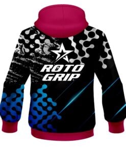Alternative view of Roto Grip Level Up Blue CoolWick Bowling Hoodie