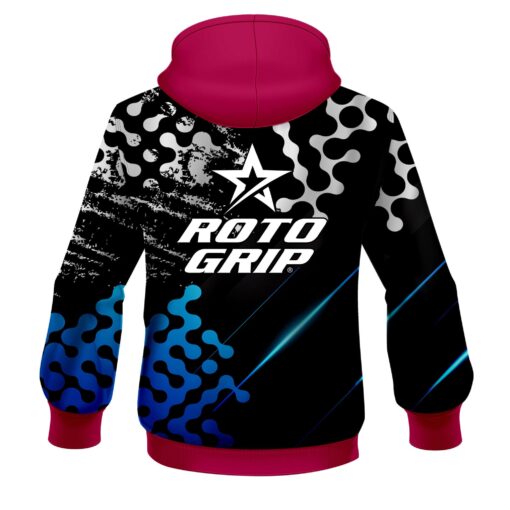 Roto Grip Level Up Blue CoolWick Bowling Hoodie - Image 2