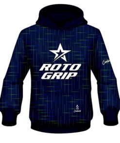 Roto Grip Rising Navy Blue CoolWick Bowling Hoodie