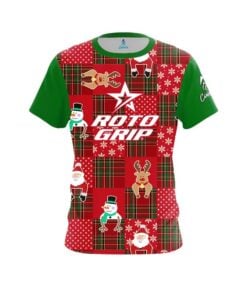 Roto Grip Ugly Sweater Christmas Quilt Holiday Time Bowling Jersey