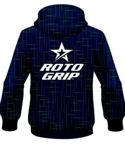 Alternative view of Roto Grip Rising Navy Blue CoolWick Bowling Hoodie