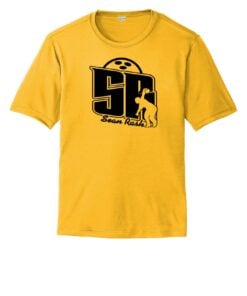 Sean Rash Men's CoolWick Bowling T-Shirt Yellow Black