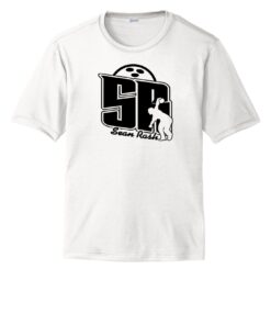 Sean Rash Men's CoolWick Bowling T-Shirt White Black