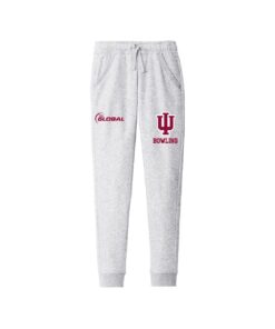Indiana University White Unisex Jogger Sweatpants
