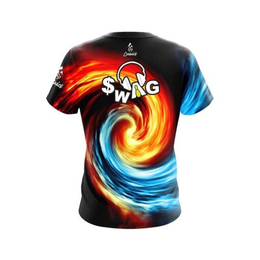 SWAG Fire and Ice Vortex CoolWick Bowling Jersey - Image 2