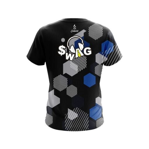 SWAG Geometric Monochrome CoolWick Bowling Jersey - Image 2