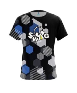 SWAG Geometric Monochrome CoolWick Bowling Jersey