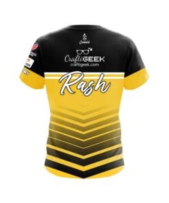 Alternative view of 900 Global Sean Rash Gold Arrow Replica CoolWick Bowling Jersey