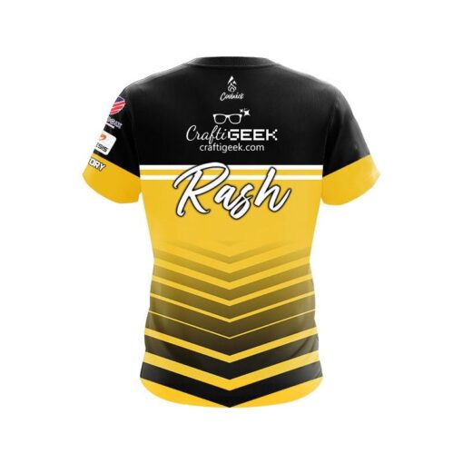 900 Global Sean Rash Gold Arrow Replica CoolWick Bowling Jersey - Image 2