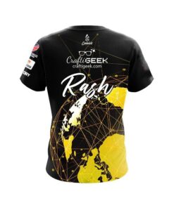 Alternative view of 900 Global Sean Rash Gold Globe Replica CoolWick Bowling Jersey