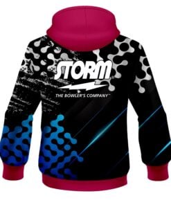 Alternative view of Storm Level Up Blue CoolWick Bowling Hoodie