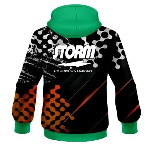 Storm Level Up Orange CoolWick Bowling Hoodie - Image 2
