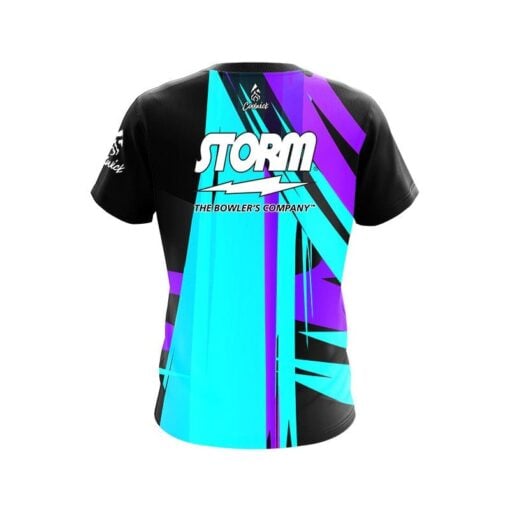 Storm Paint Brush Drip CoolWick Bowling Jersey - Image 2
