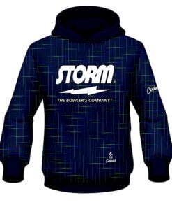 Storm Rising Navy Blue CoolWick Bowling Hoodie