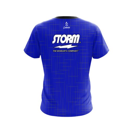 Storm Rising Blue CoolWick Bowling Jersey - Image 2