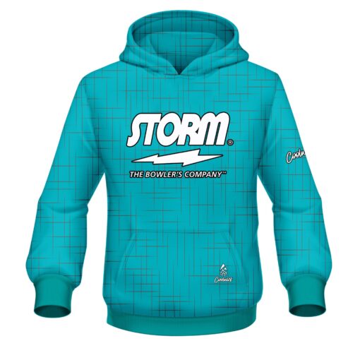 Storm Rising Teal CoolWick Bowling Jersey - Image 3