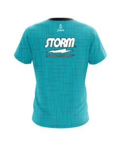 Alternative view of Storm Rising Teal CoolWick Bowling Jersey