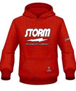 Storm Rising Red CoolWick Bowling Hoodie