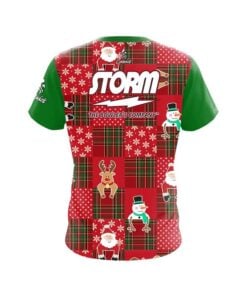 Alternative view of Storm Ugly Sweater Christmas Quilt Holiday Time Bowling Jersey