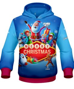 Storm Vegas Christmas CoolWick Bowling Hoodie