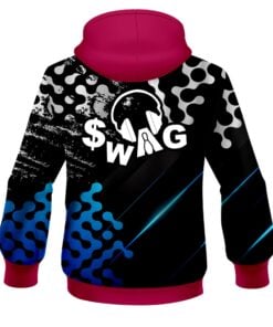Alternative view of SWAG Level Up Blue CoolWick Bowling Hoodie
