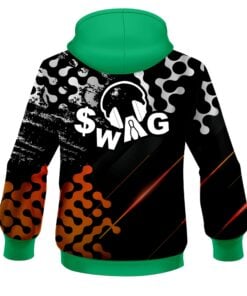 Alternative view of SWAG Level Up Orange CoolWick Bowling Hoodie