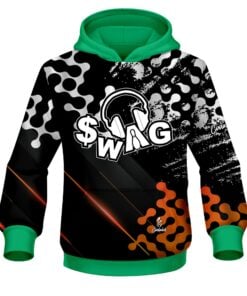 SWAG Level Up Orange CoolWick Bowling Hoodie