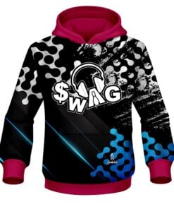 SWAG Level Up Blue CoolWick Bowling Hoodie