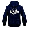 SWAG Rising Navy Blue CoolWick Bowling Hoodie - Image 2