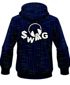 Alternative view of SWAG Rising Navy Blue CoolWick Bowling Hoodie