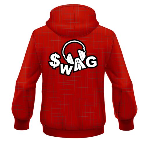 SWAG Rising Red CoolWick Bowling Hoodie - Image 2