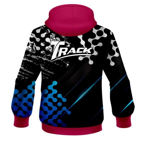 Track Level Up Blue CoolWick Bowling Hoodie - Image 2