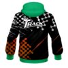 Track Level Up Orange CoolWick Bowling Hoodie - Image 2
