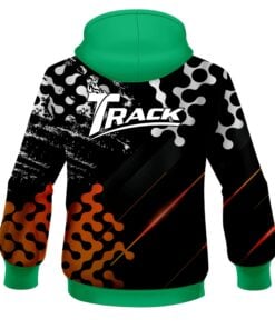 Alternative view of Track Level Up Orange CoolWick Bowling Hoodie