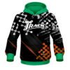 Track Level Up Orange CoolWick Bowling Hoodie