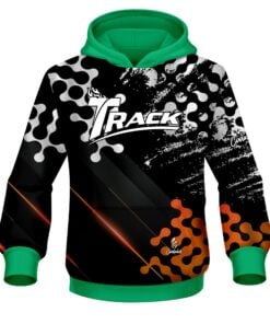 Track Level Up Orange CoolWick Bowling Hoodie