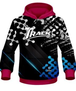 Track Level Up Blue CoolWick Bowling Hoodie
