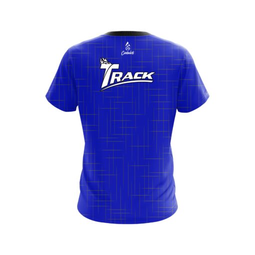 Track Rising Blue CoolWick Bowling Jersey - Image 2