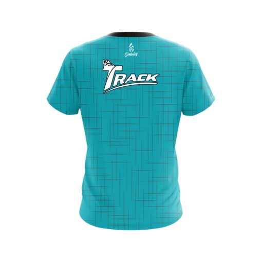 Track Rising Teal CoolWick Bowling Jersey - Image 2
