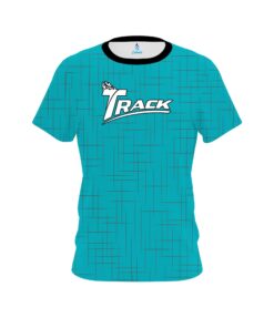 Track Rising Teal CoolWick Bowling Jersey