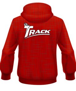 Alternative view of Track Rising Red CoolWick Bowling Hoodie