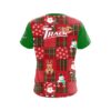 Track Ugly Sweater Christmas Quilt Holiday Time Bowling Jersey - Image 2