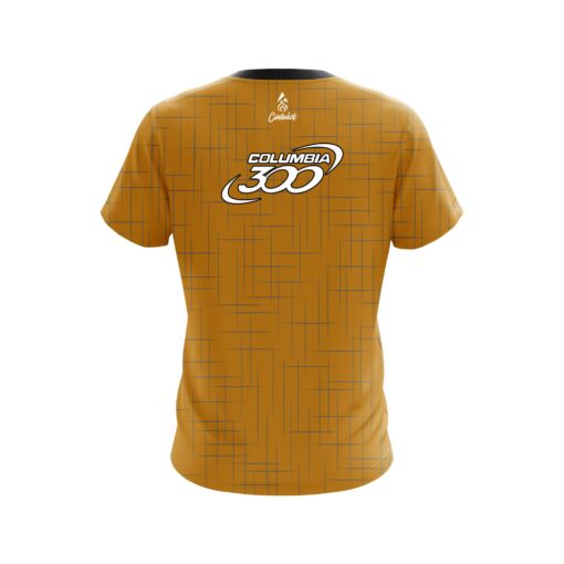Columbia 300 Rising Orange CoolWick Bowling Jersey - Image 2