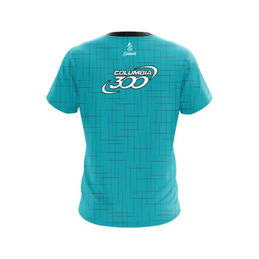 Columbia 300 Rising Teal CoolWick Bowling Jersey - Image 2