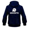 Ebonite Rising Navy Blue CoolWick Bowling Hoodie - Image 2