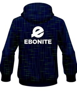 Alternative view of Ebonite Rising Navy Blue CoolWick Bowling Hoodie