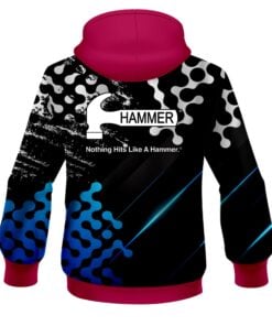 Alternative view of Hammer Level Up Blue CoolWick Bowling Hoodie