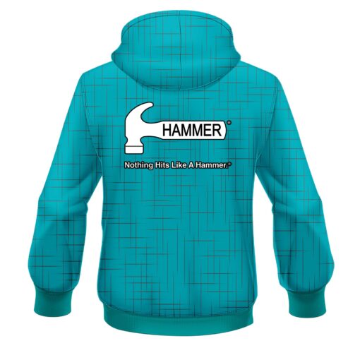 Hammer Rising Teal CoolWick Bowling Jersey - Image 4